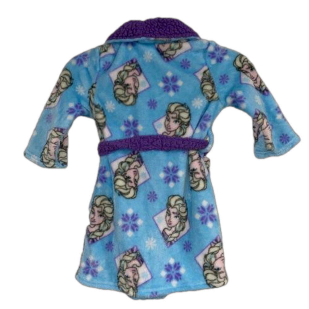 Girl's Disney Frozen Elsa Robe in Blue and Purple, 3T Great Condition - Picture 2 of 3
